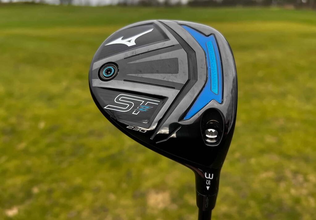 Mizuno ST-Z 230 Fairway wood with carbon composite crown, Cortech Chamber technology, and balanced design for powerful ball speed and straight, consistent flight