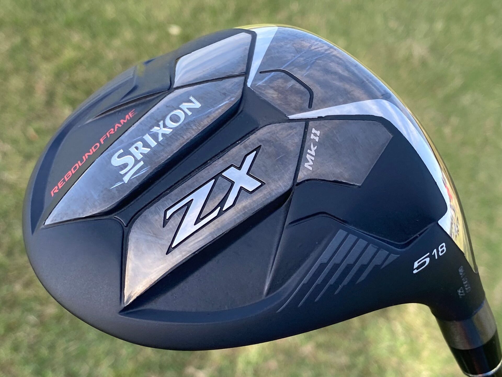 Srixon ZX Mk II Fairway wood featuring rebound frame technology, compact tour-inspired head shape, and optimized face design for faster ball speed and enhanced distance