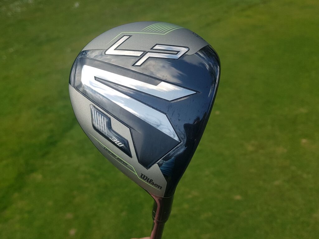 Wilson Launch Pad Fairway Wood with lightweight construction, draw-biased design, and high-strength face for easy launch, improved distance, and slice reduction